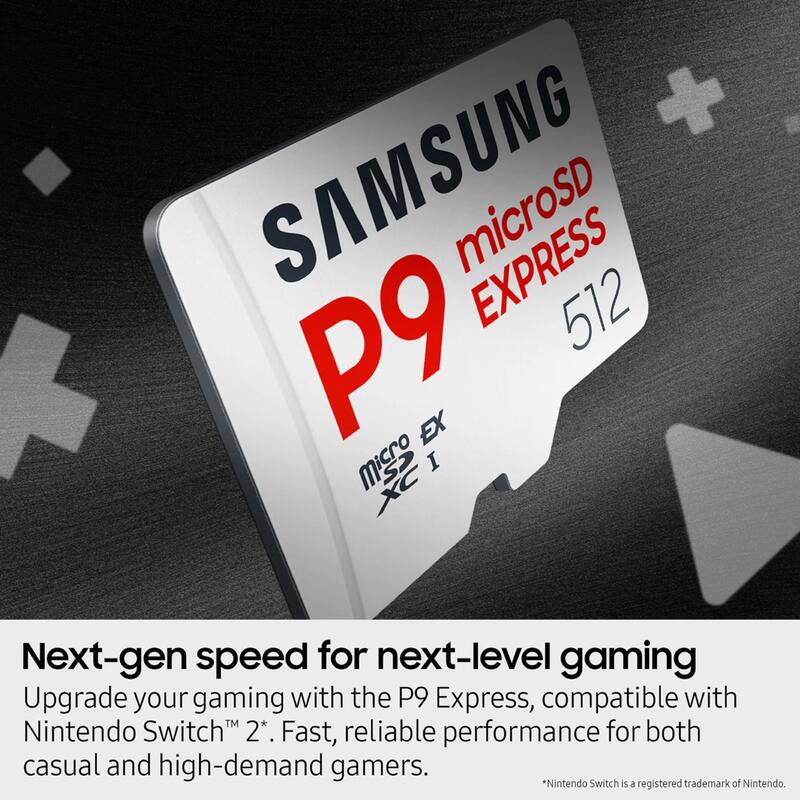 Cartão MicroSD Samsung P9 Express 512GB 800MB/s - Cartão de